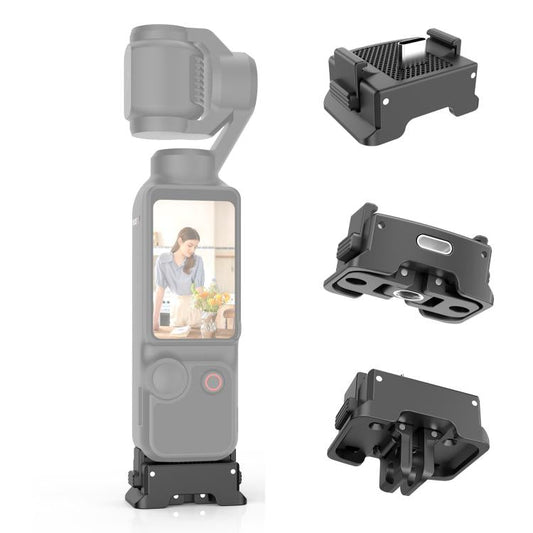 قاعدة محول شحن بلاستيكية سريعة الفك من PULUZ لكاميرا DJI Osmo Pocket 3، قاعدة محول شحن - ملحقات DJI و Insta360، حامل ومثبت ملحقات Osmo Pocket