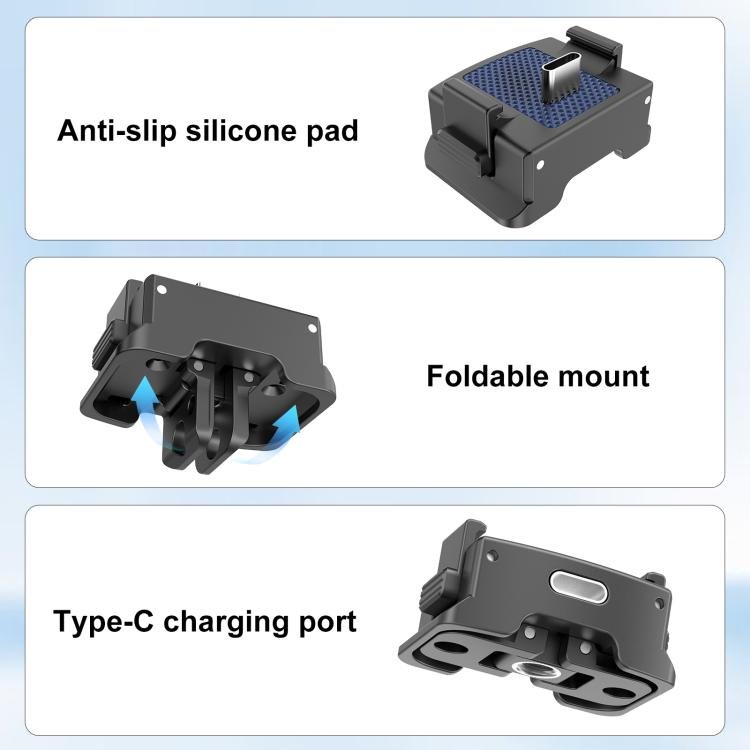 For DJI Osmo Pocket 3 PULUZ Plastic Quick - Release Charging Adapter Base, Charging Adapter Base - ORIWHIZDJI & Insta360 AccessoriesMount & HolderOsmo Pocket Accessories