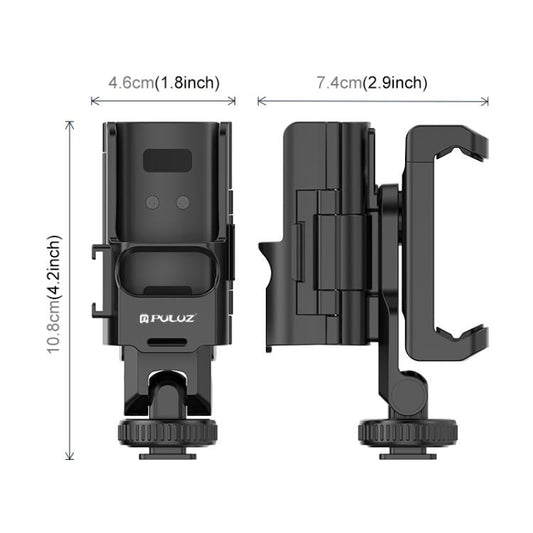 For DJI OSMO Pocket 3 PULUZ Protective Frame Expansion Phone Clamp, Compatible with Tripod Pole - ORIWHIZDJI & Insta360 AccessoriesMount & HolderOsmo Pocket Accessories