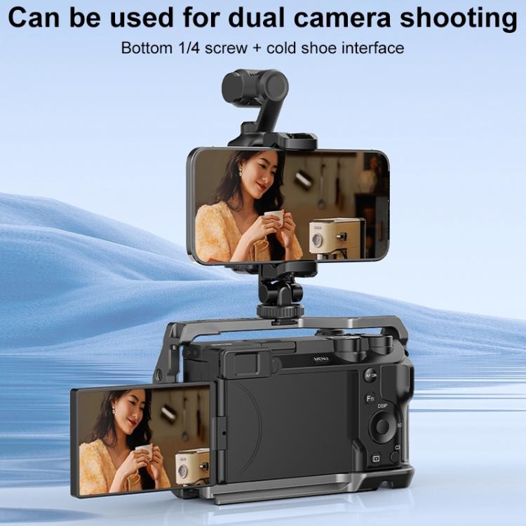 For DJI OSMO Pocket 3 PULUZ Protective Frame Expansion Phone Clamp, Compatible with Tripod Pole - ORIWHIZDJI & Insta360 AccessoriesMount & HolderOsmo Pocket Accessories