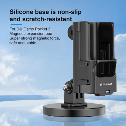 For DJI OSMO Pocket 3 PULUZ Protective Frame Magnetic Desktop Mount Angle Adjustable Base, Magnetic Desktop Mount - ORIWHIZDJI & Insta360 AccessoriesMount & HolderOsmo Pocket Accessories