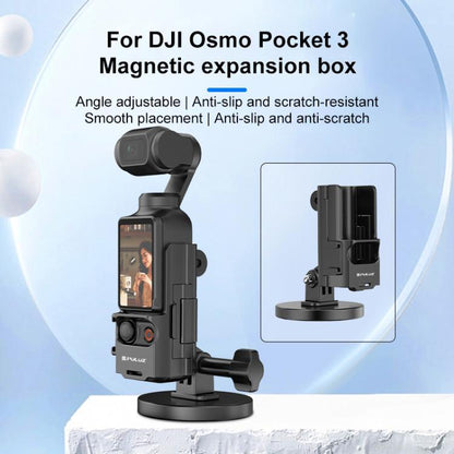 For DJI OSMO Pocket 3 PULUZ Protective Frame Magnetic Desktop Mount Angle Adjustable Base, Magnetic Desktop Mount - ORIWHIZDJI & Insta360 AccessoriesMount & HolderOsmo Pocket Accessories