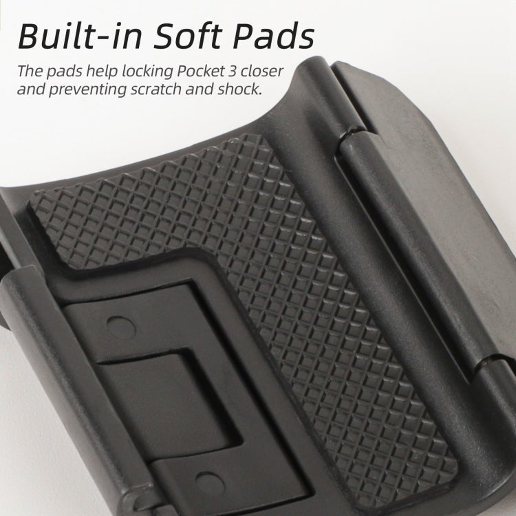 For DJI OSMO Pocket 3 Sunnylife Expansion Adapter Foldable Dual Hooks Adapter Protective Case Bracket, OP3 - AD748 - ORIWHIZDJI & Insta360 AccessoriesMount & HolderOsmo Pocket Accessories
