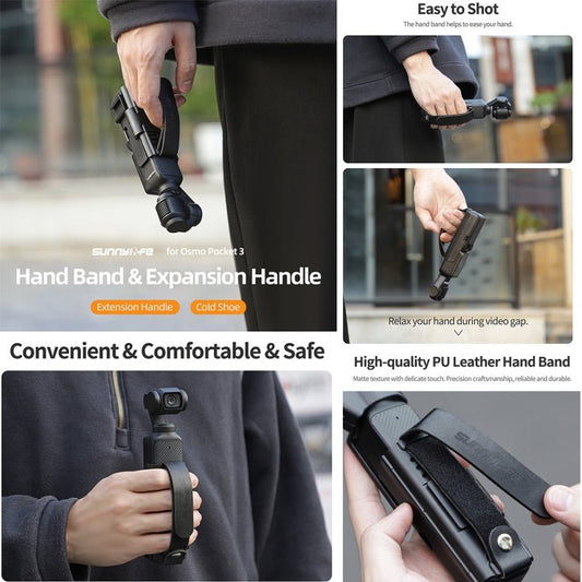 For DJI OSMO Pocket 3 Sunnylife Hand Band Protective Frame Cold Shoe Extension Handle Cover, Extension Frame - ORIWHIZDJI & Insta360 AccessoriesMount & HolderOsmo Pocket Accessories