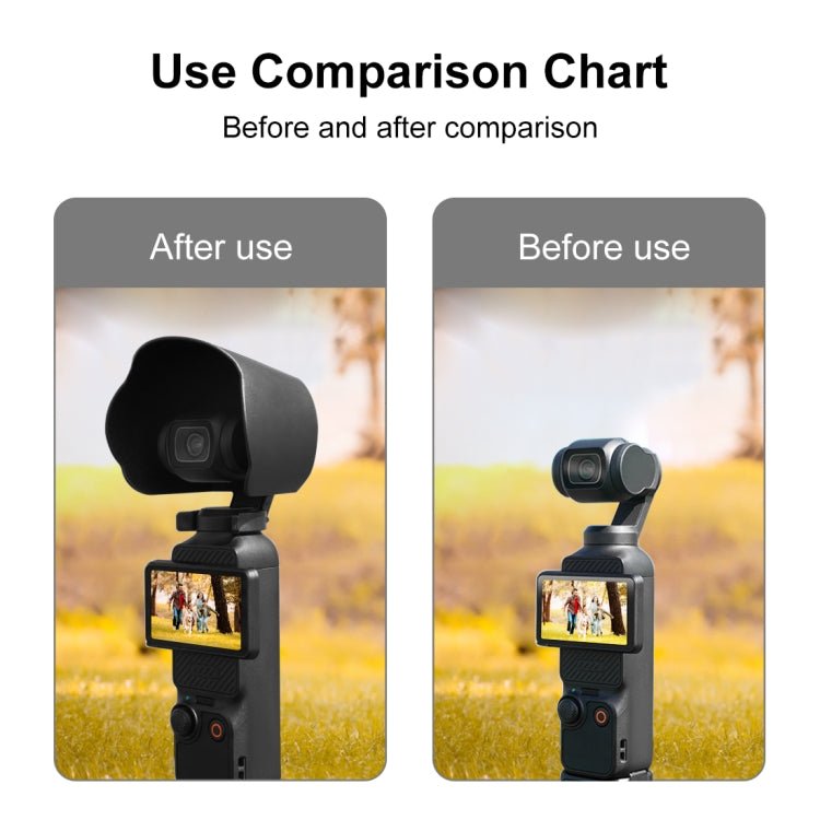 For DJI OSMO Pocket 3 Sunshade Lens Protective Cover Hood, Sunshade - ORIWHIZDJI & Insta360 AccessoriesLens AccessoriesOsmo Pocket Accessories