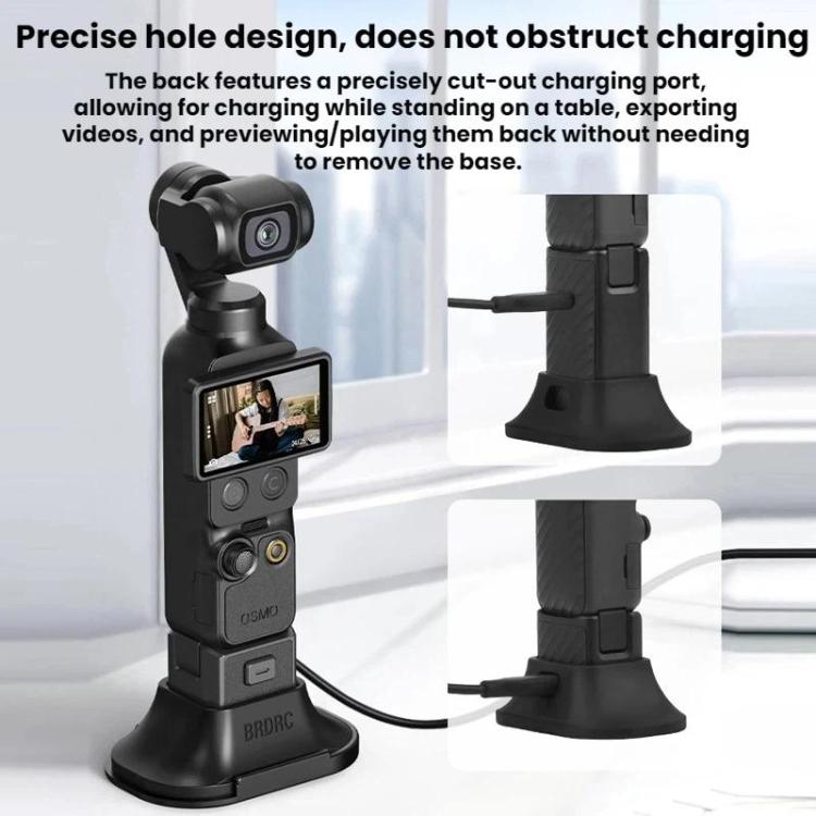 For DJI Osmo Pocket 4 / 3 BRDRC Car Desktop Silicone Mount - ORIWHIZBRDRCDJI & Insta360 AccessoriesMount & Holder