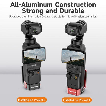For DJI Osmo Pocket 4 / 3 Sunnylife Metal Quick - Release Magnetic Mount Tabletop Base Bracket Angles Adjustable Stand, OP4 - ZJ154 - ORIWHIZDJI & Insta360 AccessoriesMount & HolderOsmo Pocket Accessories