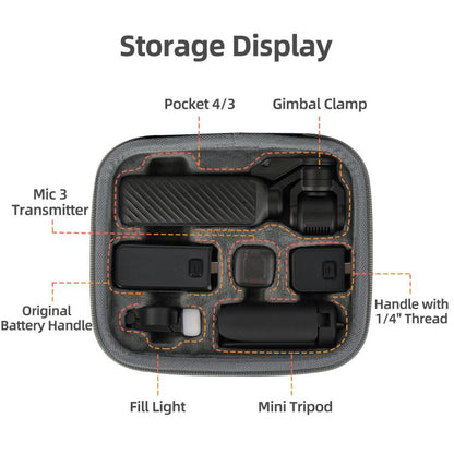For DJI Osmo Pocket 4 / 3 Sunnylife Mini Carrying Case Handbag Creator Combo Bags, Creator Combo Bag - ORIWHIZCase & BagsDJI & Insta360 AccessoriesOsmo Pocket Accessories