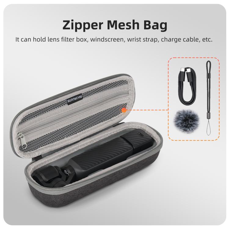 For DJI Osmo Pocket 4 / 3 Sunnylife Mini Carrying Case Handbag Portable Travel Case Protective Organizer Standard Combo Bags, Standard Combo Bags - ORIWHIZCase & BagsDJI & Insta360 AccessoriesOsmo Pocket Accessories