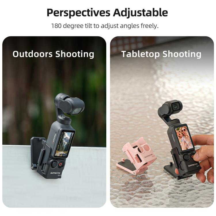 For DJI Osmo Pocket 4 / 3 Sunnylife Multifunctional Magnetic Mount Tabletop Base Bracket Angles Adjustable Stand, OP4 - ZJ152 - ORIWHIZDJI & Insta360 AccessoriesMount & HolderOsmo Pocket Accessories