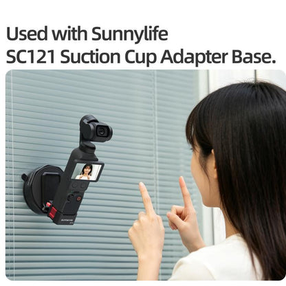 For DJI Osmo Pocket 4 / 3 Sunnylife Quick - Release Magnetic Mount Tabletop Base Plastic Bracket Angles Adjustable Stand, OP4 - ZJ153 - ORIWHIZDJI & Insta360 AccessoriesMount & HolderOsmo Pocket Accessories