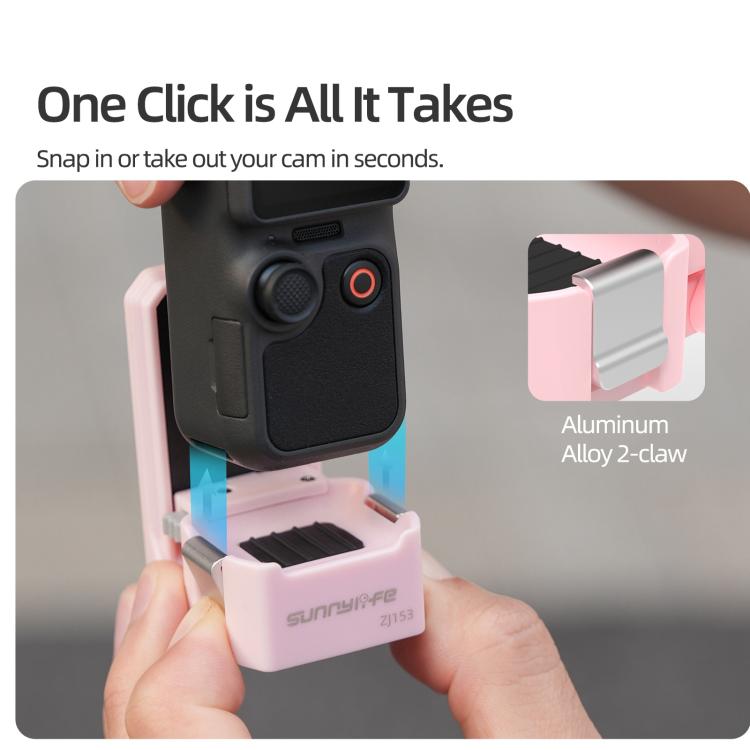 For DJI Osmo Pocket 4 / 3 Sunnylife Quick - Release Magnetic Mount Tabletop Base Plastic Bracket Angles Adjustable Stand, OP4 - ZJ153 - ORIWHIZDJI & Insta360 AccessoriesMount & HolderOsmo Pocket Accessories
