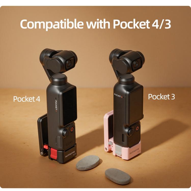 For DJI Osmo Pocket 4 / 3 Sunnylife Quick - Release Magnetic Mount Tabletop Base Plastic Bracket Angles Adjustable Stand, OP4 - ZJ153 - ORIWHIZDJI & Insta360 AccessoriesMount & HolderOsmo Pocket Accessories
