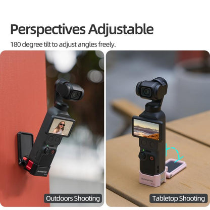 For DJI Osmo Pocket 4 / 3 Sunnylife Quick - Release Magnetic Mount Tabletop Base Plastic Bracket Angles Adjustable Stand, OP4 - ZJ153 - ORIWHIZDJI & Insta360 AccessoriesMount & HolderOsmo Pocket Accessories