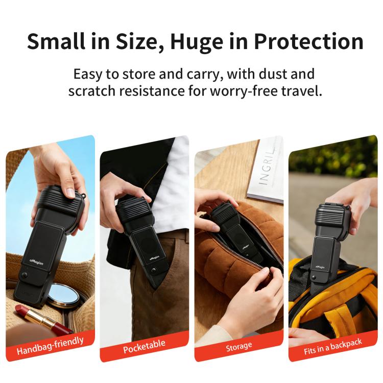 For DJI Osmo Pocket 4 aMagisn Gimbal Protector Case Protective Cover with One - Piece Flip Design Integrated 3D Joystick Guard - ORIWHIZaMagisnCase & BagsDJI & Insta360 Accessories