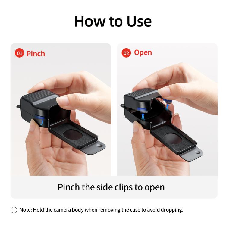 For DJI Osmo Pocket 4 aMagisn Gimbal Protector Case Protective Cover with One - Piece Flip Design Integrated 3D Joystick Guard - ORIWHIZaMagisnCase & BagsDJI & Insta360 Accessories