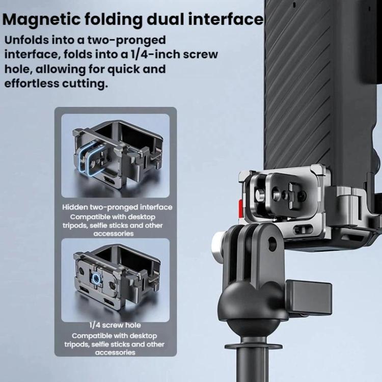 For DJI Osmo Pocket 4 BRDRC Cold Shoe Interface Quick - Release Expansion Frame Bracket, For DJI Osmo Pocket 4 - ORIWHIZBRDRCDJI & Insta360 AccessoriesMount & Holder