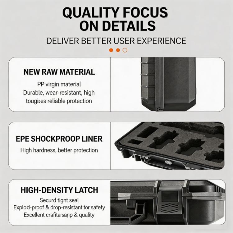 For DJI Osmo Pocket 4 Explosion - proof Hard Carrying Case Protective Storage Box with Custom EVA Foam - ORIWHIZCase & BagsDJI & Insta360 AccessoriesOsmo Pocket Accessories