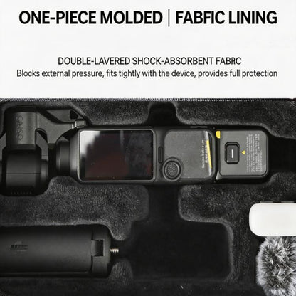 For DJI Osmo Pocket 4 Hard Carrying Case Portable Travel Storage Bag with Wrist Strap & Soft Flannel Inner - ORIWHIZCase & BagsDJI & Insta360 AccessoriesOsmo Pocket Accessories