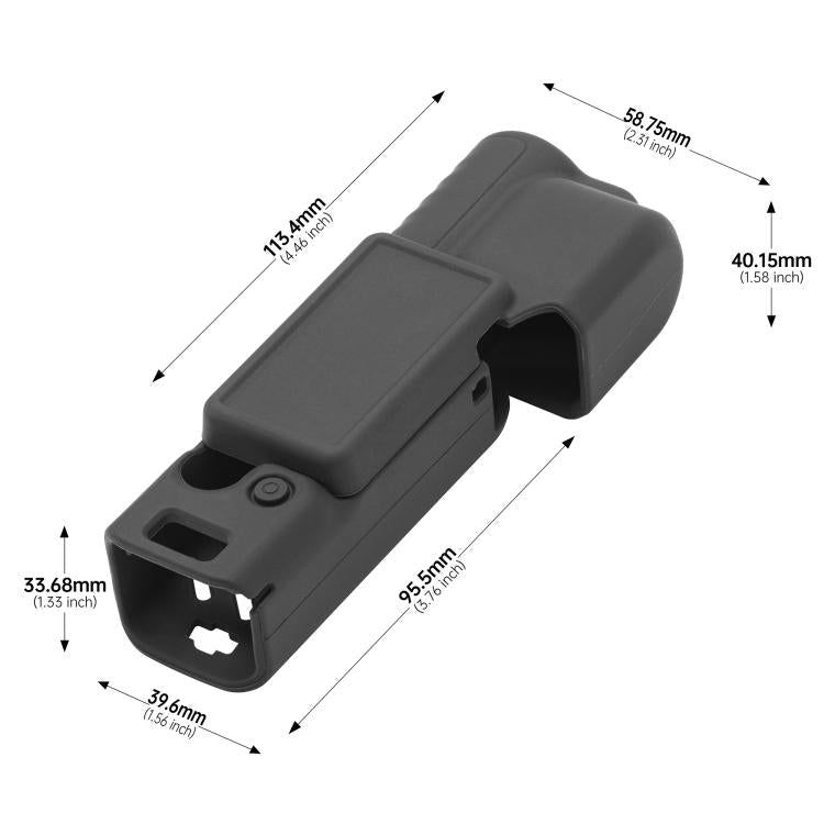 For DJI Osmo Pocket 4 STARTRC 2 in 1 Body Gimbal Lens Silicone Case - ORIWHIZCase & BagsDJI & Insta360 AccessoriesOsmo Pocket Accessories
