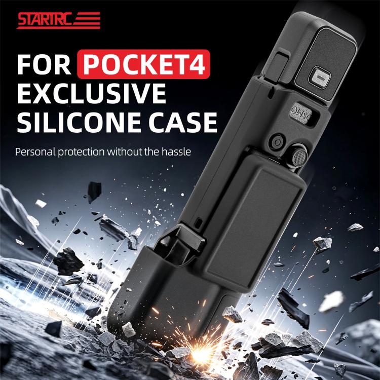 For DJI Osmo Pocket 4 STARTRC 2 in 1 Body Gimbal Lens Silicone Case - ORIWHIZCase & BagsDJI & Insta360 AccessoriesOsmo Pocket Accessories