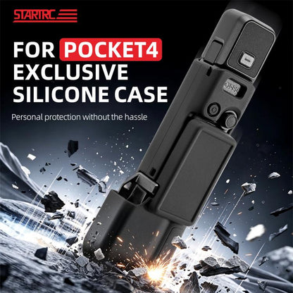 For DJI Osmo Pocket 4 STARTRC 2 in 1 Body Gimbal Lens Silicone Case - ORIWHIZCase & BagsDJI & Insta360 AccessoriesOsmo Pocket Accessories