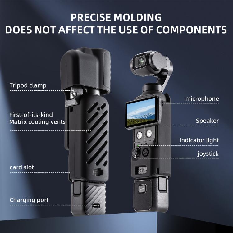 For DJI Osmo Pocket 4 STARTRC 2 in 1 Body Gimbal Lens Silicone Case - ORIWHIZCase & BagsDJI & Insta360 AccessoriesOsmo Pocket Accessories