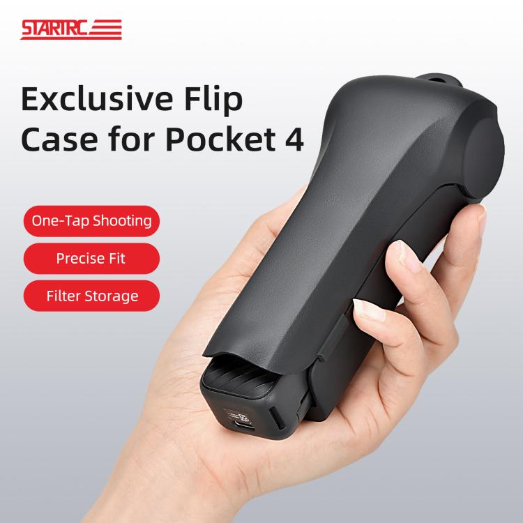 For DJI Osmo Pocket 4 STARTRC Storage Box Protective Case Flip Cover, For DJI Osmo Pocket 4 - ORIWHIZCase & BagsDJI & Insta360 AccessoriesOsmo Pocket Accessories