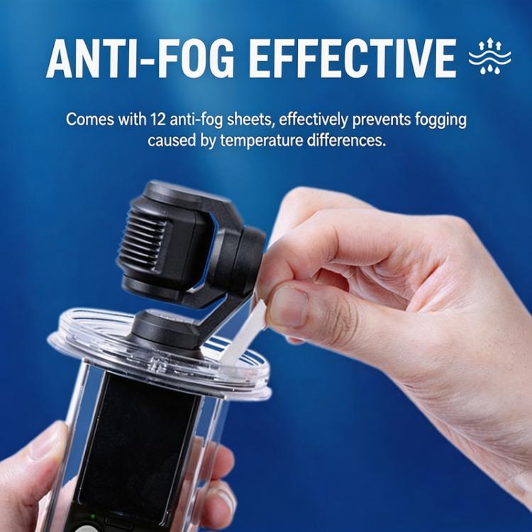 For DJI Osmo Pocket 4 Waterproof Case 60M/196ft Diving Housing Shell with 540 - degree Panoramic View Underwater Accessories for Surfing Snorkeling - ORIWHIZCase & BagsDJI & Insta360 AccessoriesOsmo Pocket Accessories