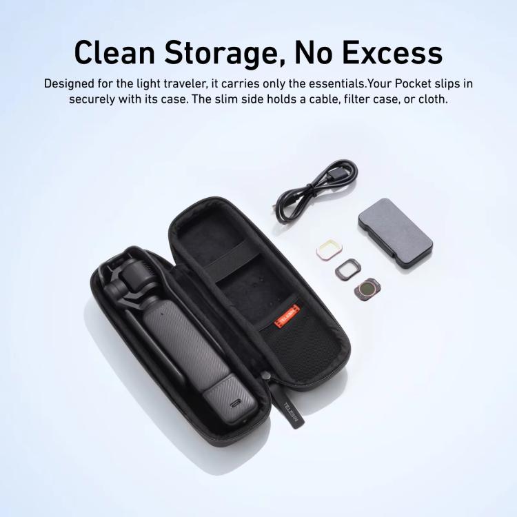 For DJI Osmo Pocket 4/3 TELESIN DisAdv Bag Portable Mini Suitcase Crossbody Bag with Adjustable Shoulder Strap - ORIWHIZCase & BagsDJI & Insta360 AccessoriesOsmo Pocket Accessories