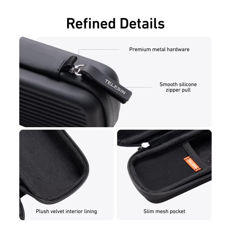 For DJI Osmo Pocket 4/3 TELESIN DisAdv Bag Portable Mini Suitcase Crossbody Bag with Adjustable Shoulder Strap - ORIWHIZCase & BagsDJI & Insta360 AccessoriesOsmo Pocket Accessories