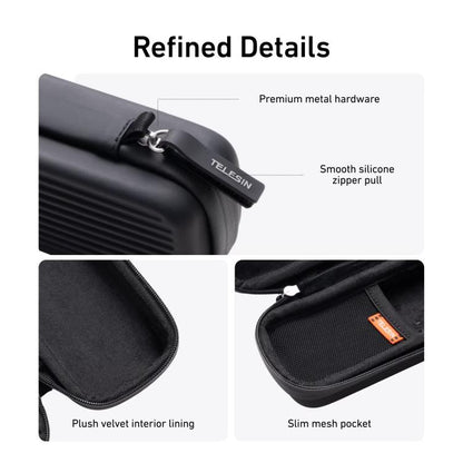 For DJI Osmo Pocket 4/3 TELESIN DisAdv Bag Portable Mini Suitcase Crossbody Bag with Adjustable Shoulder Strap - ORIWHIZCase & BagsDJI & Insta360 AccessoriesOsmo Pocket Accessories