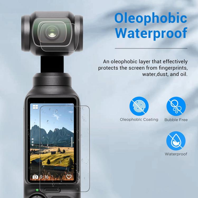 For DJI Pocket 4 Screen Protector Set 9H Hardness Tempered Glass Lens Protector Film - ORIWHIZDJI & Insta360 AccessoriesLens AccessoriesOsmo Pocket Accessories