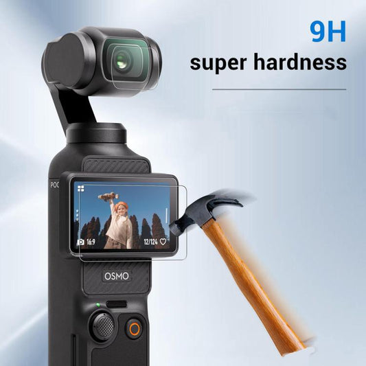 Protector de pantalla para DJI Pocket 4, juego de protectores de lente de vidrio templado con dureza 9H - ORIWHIZDJI y accesorios Insta360Accesorios para lentesAccesorios para Osmo Pocket