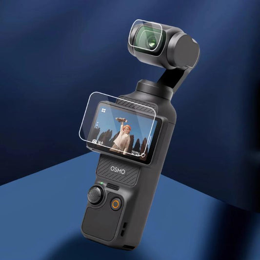 Protector de pantalla para DJI Pocket 4, juego de protectores de lente de vidrio templado con dureza 9H - ORIWHIZDJI y accesorios Insta360Accesorios para lentesAccesorios para Osmo Pocket