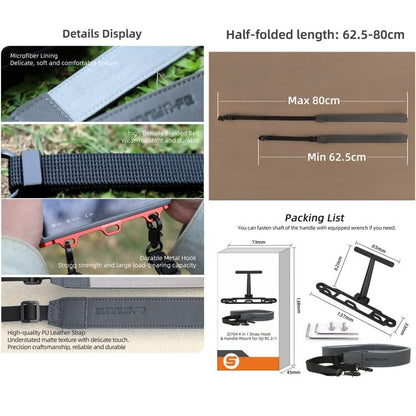 For DJI RC 2 / 1 Sunnylife ZJ764 Controller Handle Waist Support Tabletop Mount Neck Strap Hook Hanger Bracket - ORIWHIZDJI & Insta360 AccessoriesDJI Controller AccessoriesSunnylife