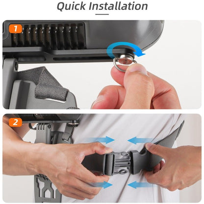 For DJI RC Plus Sunnylife Remote Control Waist Support Bracket Chest Strap, For DJI RC Plus - ORIWHIZDJI & Insta360 AccessoriesDJI Controller AccessoriesSunnylife