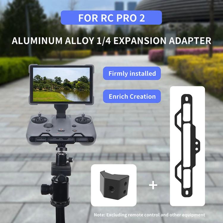For DJI RC Pro 2 Aluminum Alloy 1/4 - inch Tripod Adapter Mounting Bracket, With 1/4 - inch Tripod Adapter - ORIWHIZDJI & Insta360 AccessoriesDJI Controller Accessories