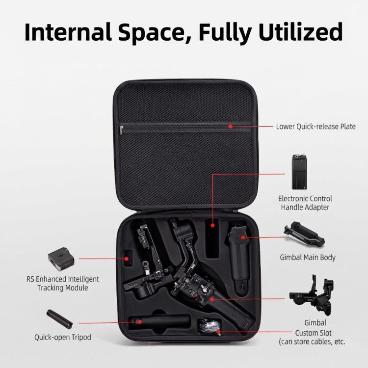 For DJI Ronin RS 5 Hard Carrying Case Gimbal Travel Protective Storage Bag Handheld Crossbody Bag - ORIWHIZDJI & Insta360 AccessoriesDJI Ronin Series