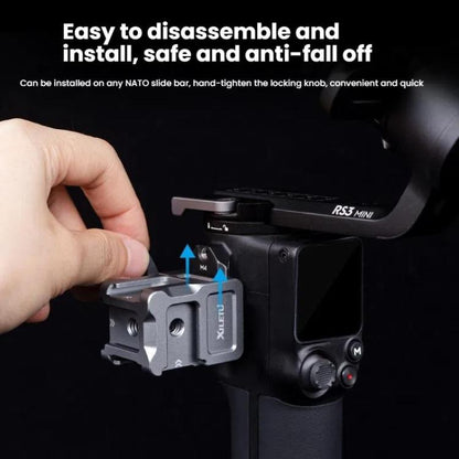 For DJI Ronin Series Stabilizer XILETU Quick Release NATO Clamp Cold Shoe Adapter, XDS - 14 - ORIWHIZDJI & Insta360 AccessoriesDJI Ronin SeriesXILETU