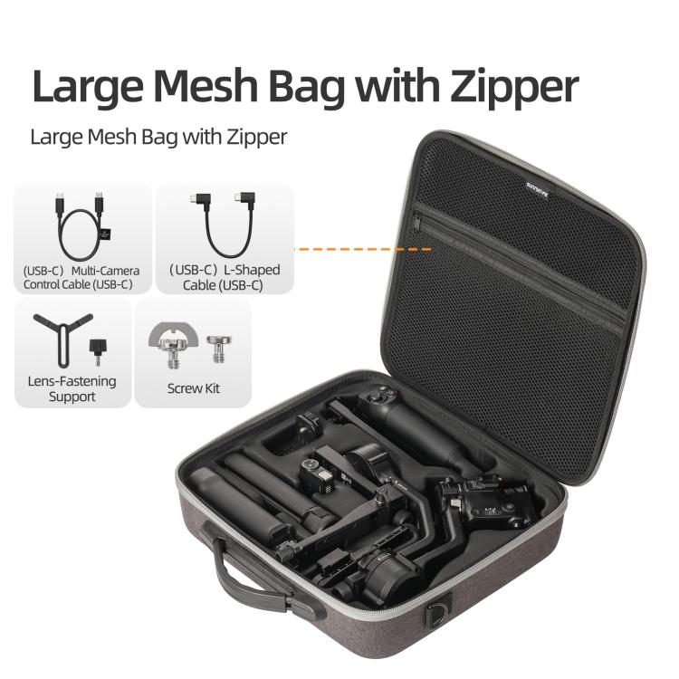 For DJI RS 5 Sunnylife Multifunctional Carrying Case Handbag Shoulder Bags Crossbody Storage Bag, For DJI RS 5 - ORIWHIZDJI & Insta360 AccessoriesDJI Ronin SeriesSunnylife