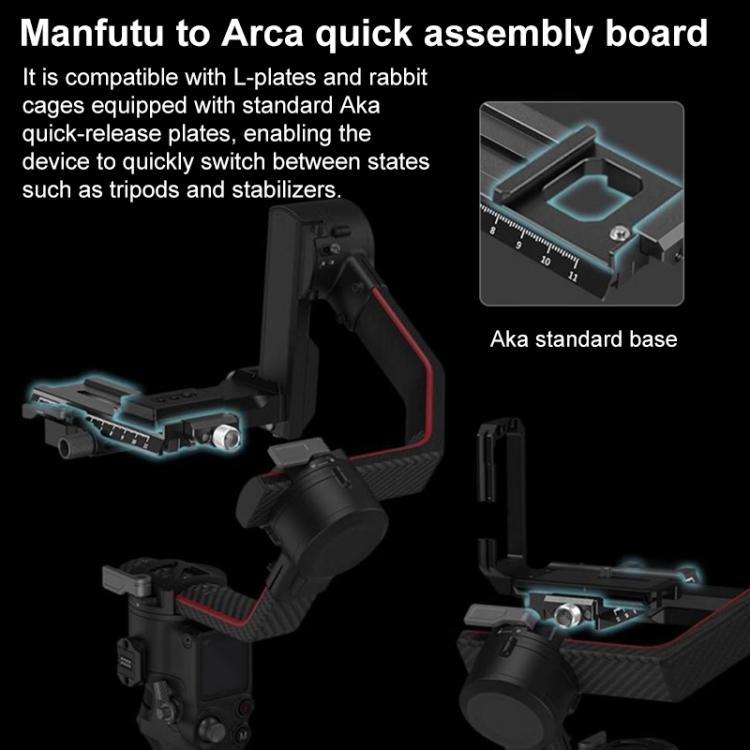For DJI RS4 / RS3 / RSC2 SmallRig Gimbal Mount, Sling Handle, Sling Handle Monitor Kit, Dual Handgrip, Monitor Mount, Arca Quick Release Plate, NATO Clamp, Extended Quick Release Plate, Quick Release Plate with Arca - Swiss - ORIWHIZDJI & Insta360 AccessoriesDJI Ronin Series