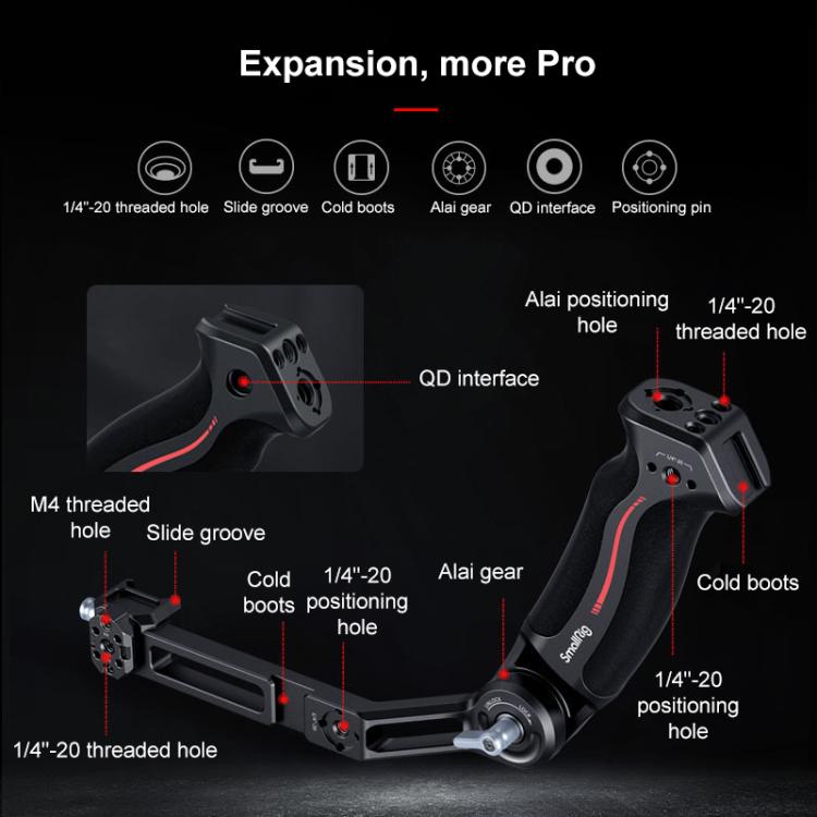 For DJI RS4 / RS3 / RSC2 SmallRig Gimbal Mount, Sling Handle, Sling Handle Monitor Kit, Dual Handgrip, Monitor Mount, Arca Quick Release Plate, NATO Clamp, Extended Quick Release Plate, Quick Release Plate with Arca - Swiss - ORIWHIZDJI & Insta360 AccessoriesDJI Ronin Series