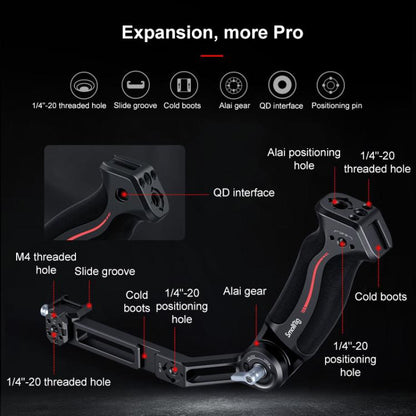 For DJI RS4 / RS3 / RSC2 SmallRig Gimbal Mount, Sling Handle, Sling Handle Monitor Kit, Dual Handgrip, Monitor Mount, Arca Quick Release Plate, NATO Clamp, Extended Quick Release Plate, Quick Release Plate with Arca - Swiss - ORIWHIZDJI & Insta360 AccessoriesDJI Ronin Series