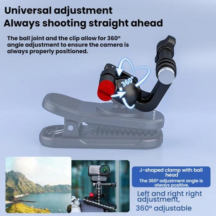 For DJI/GoPro/Insta360 Backpack Shoulder Strap Camera Mount, Magnetic, Regular - ORIWHIZBackpack ClipDJI & Insta360 AccessoriesUniversal Mount & Holder