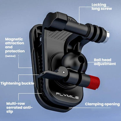 For DJI/GoPro/Insta360 Backpack Shoulder Strap Camera Mount, Magnetic, Regular - ORIWHIZBackpack ClipDJI & Insta360 AccessoriesUniversal Mount & Holder