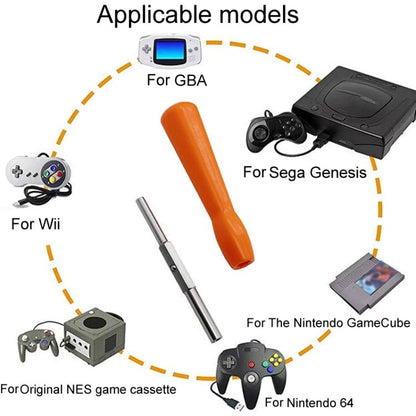 For GBA/NGC/N64/SFC/Wii Game Console Disassembly Tool Screwdriver Socket, 3.8mm/4.5mm 2 In 1 - ORIWHIZ