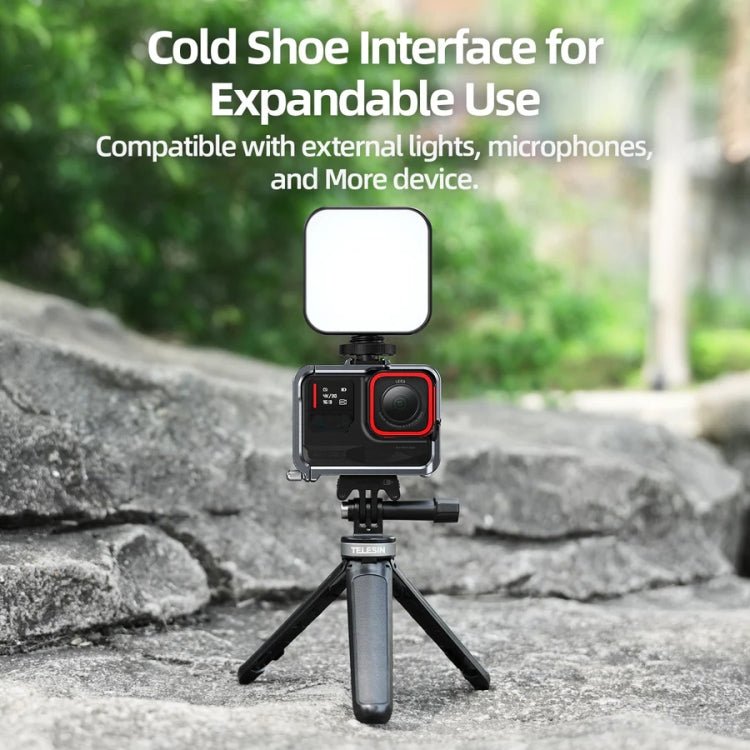 For Insta 360 Ace / Ace Pro TELESIN S6 - FMS - 02 Vertical Shot Quick Release Metal Rabbit Cage Body Protection Accessories - ORIWHIZDJI & Insta360 AccessoriesInsta360 Ace SeriesProtection & Cases