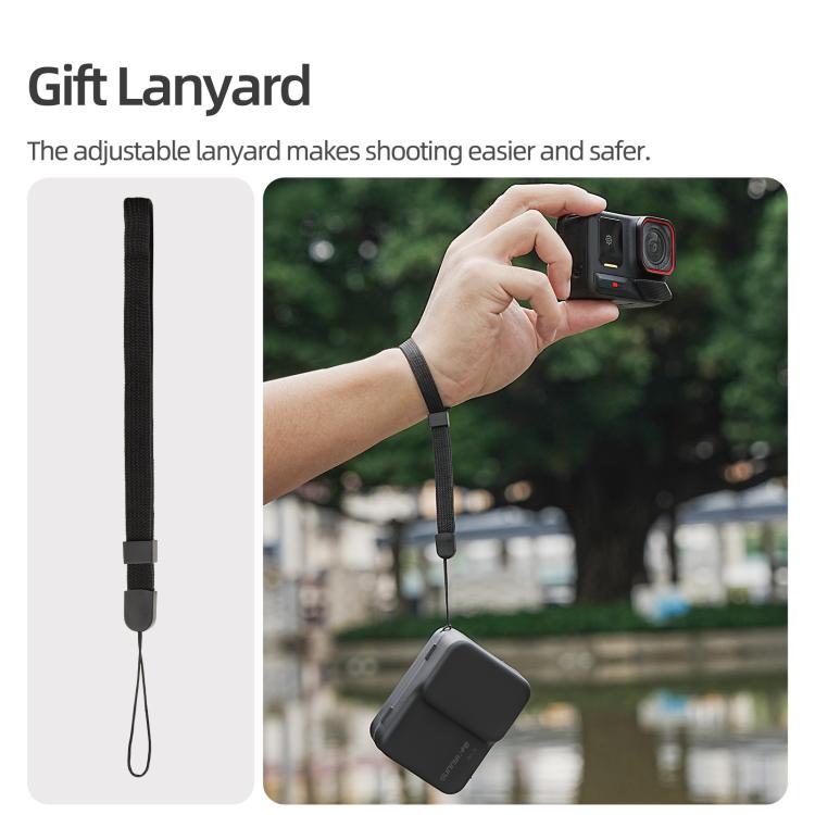 For Insta360 Ace / Ace Pro 2 / 1 Sunnylife Portable Protective Case Shock - proof Dust - proof Storage Box with Lanyard, For Insta360 Ace / Ace Pro 2 / 1 - ORIWHIZDJI & Insta360 AccessoriesInsta360 Ace SeriesProtection & Cases