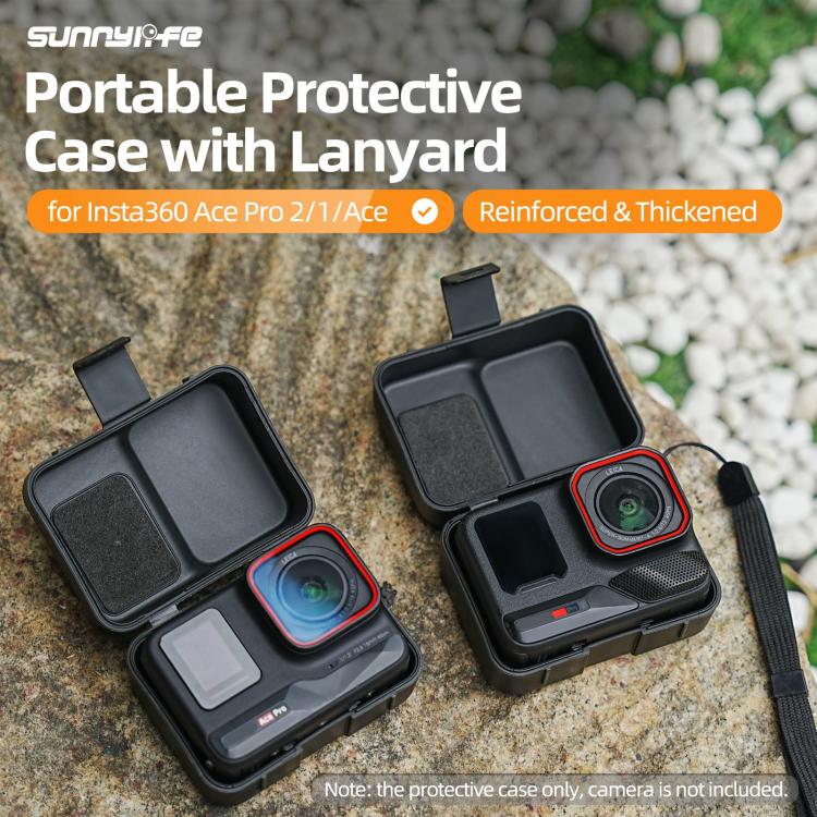 For Insta360 Ace / Ace Pro 2 / 1 Sunnylife Portable Protective Case Shock - proof Dust - proof Storage Box with Lanyard, For Insta360 Ace / Ace Pro 2 / 1 - ORIWHIZDJI & Insta360 AccessoriesInsta360 Ace SeriesProtection & Cases